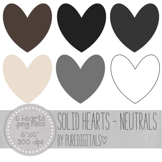 Heart Clip Art Heart PNG Sold Hearts Digital by PureDigitals 