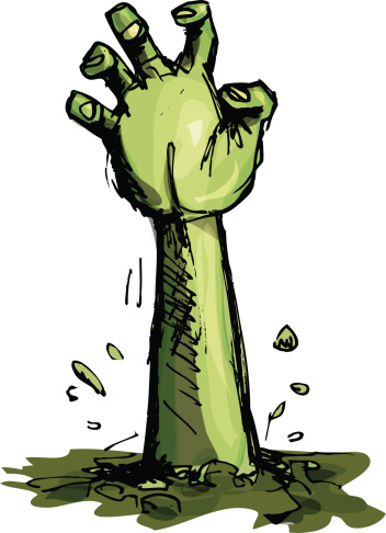 Zombie hand clipart 