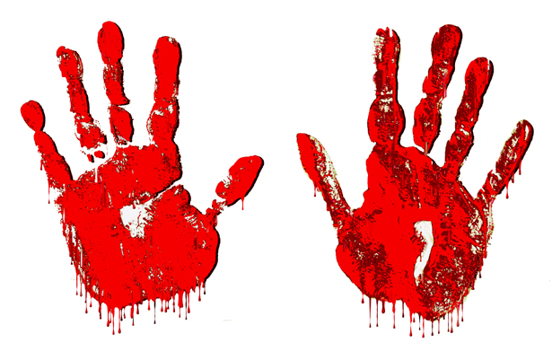 bloody handprint transparent