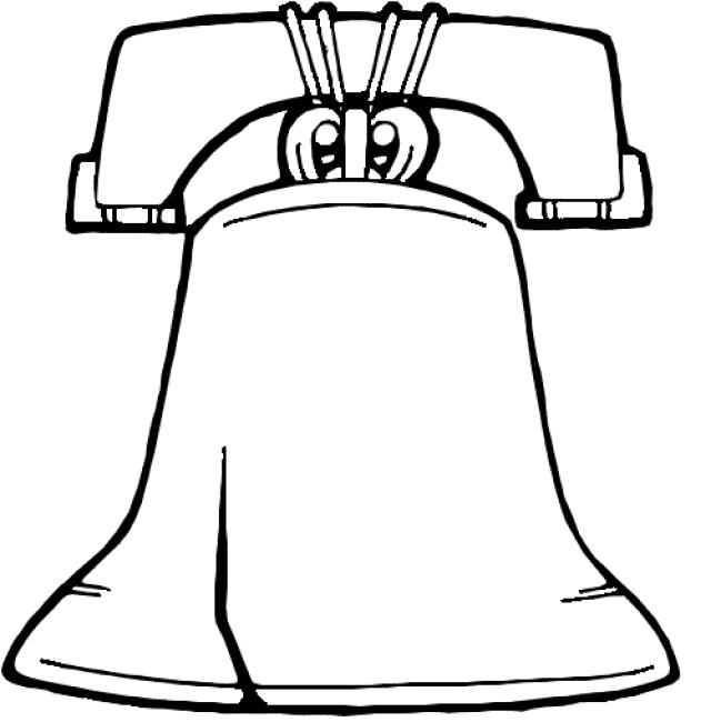 Clipart liberty bell outline 