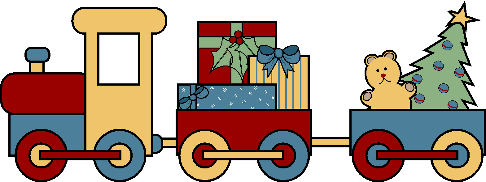 christmas train clip art - Clip Art Library