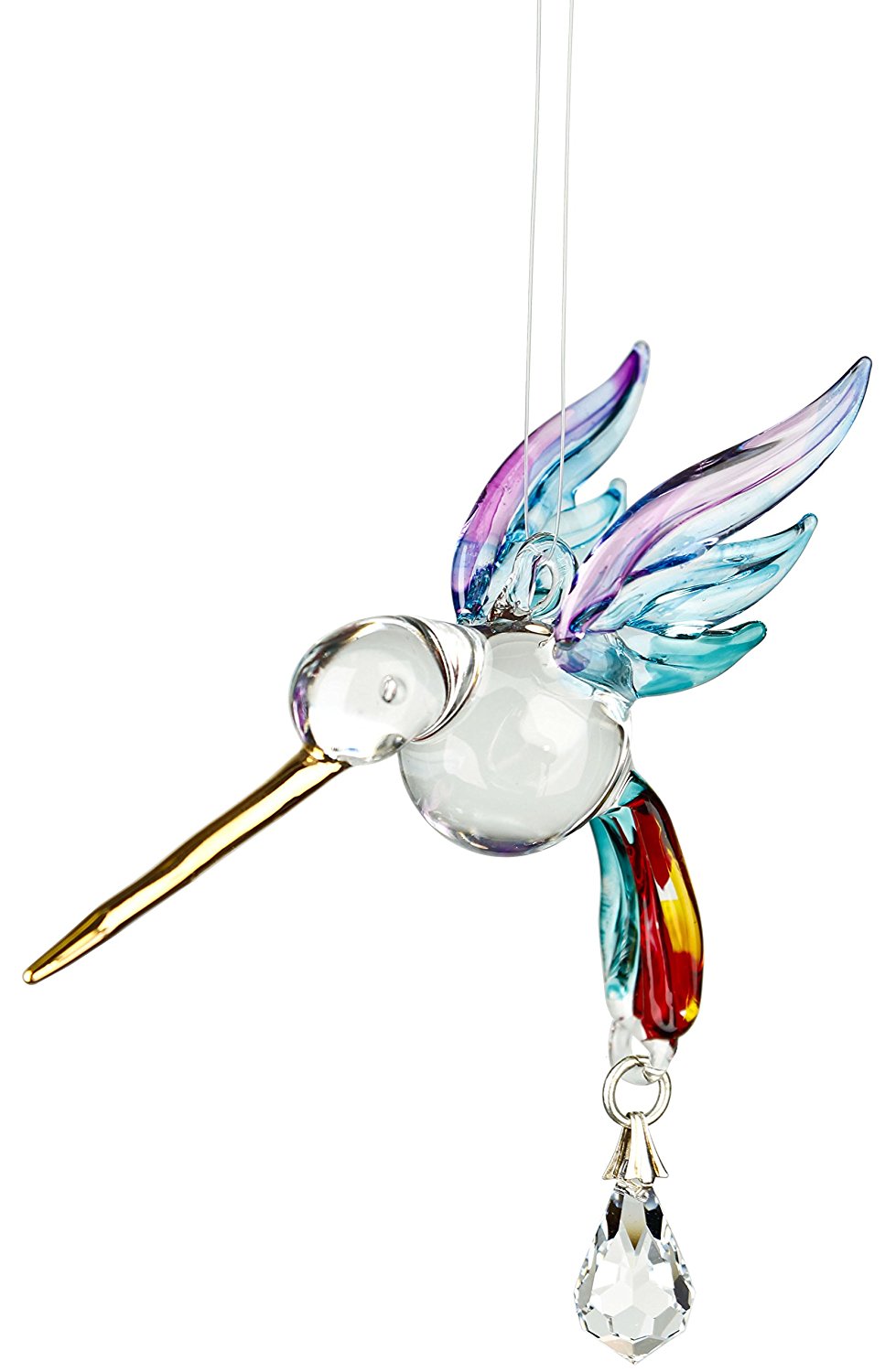Amazon : Woodstock Hummingbird Summer Rainbow Fantasy Glass 