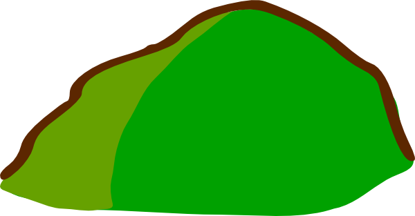 Green hill clipart 