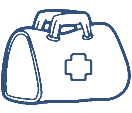 modern doctors bag clipart