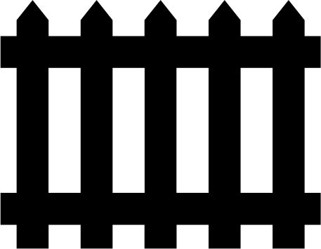 Clipart picket fence 