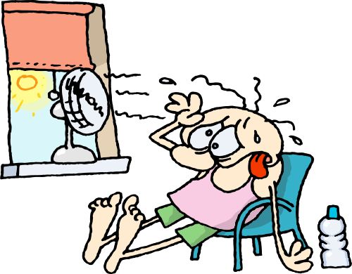 Funny Heat Wave Clipart 