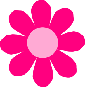Pink daisy flower clipart free clipart image 