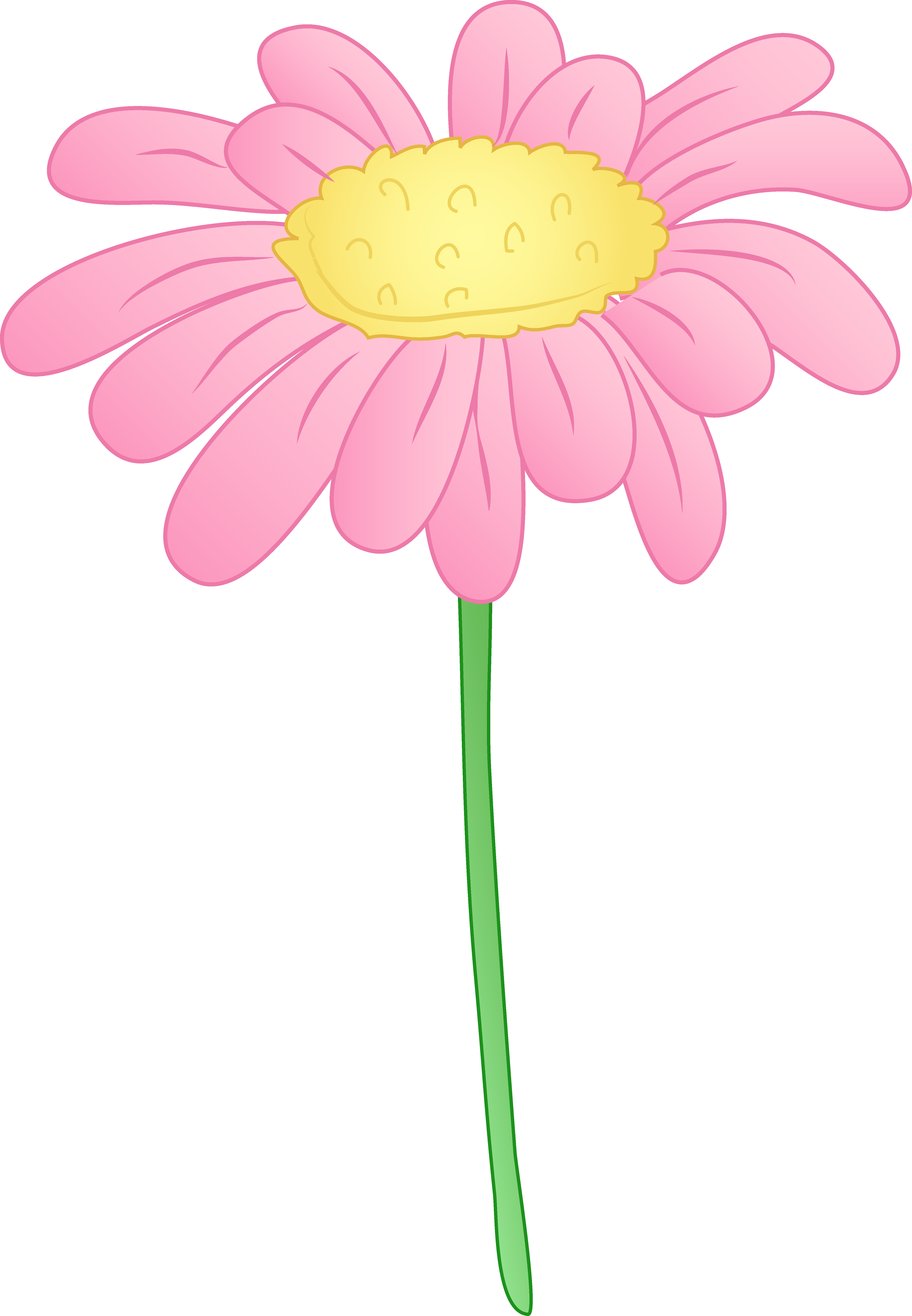 cartoon pink flower png - Clip Art Library