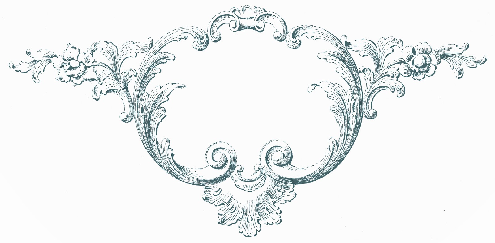 Green scroll with cross clipart 
