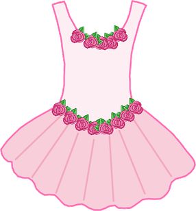 Ballerina dress clipart 