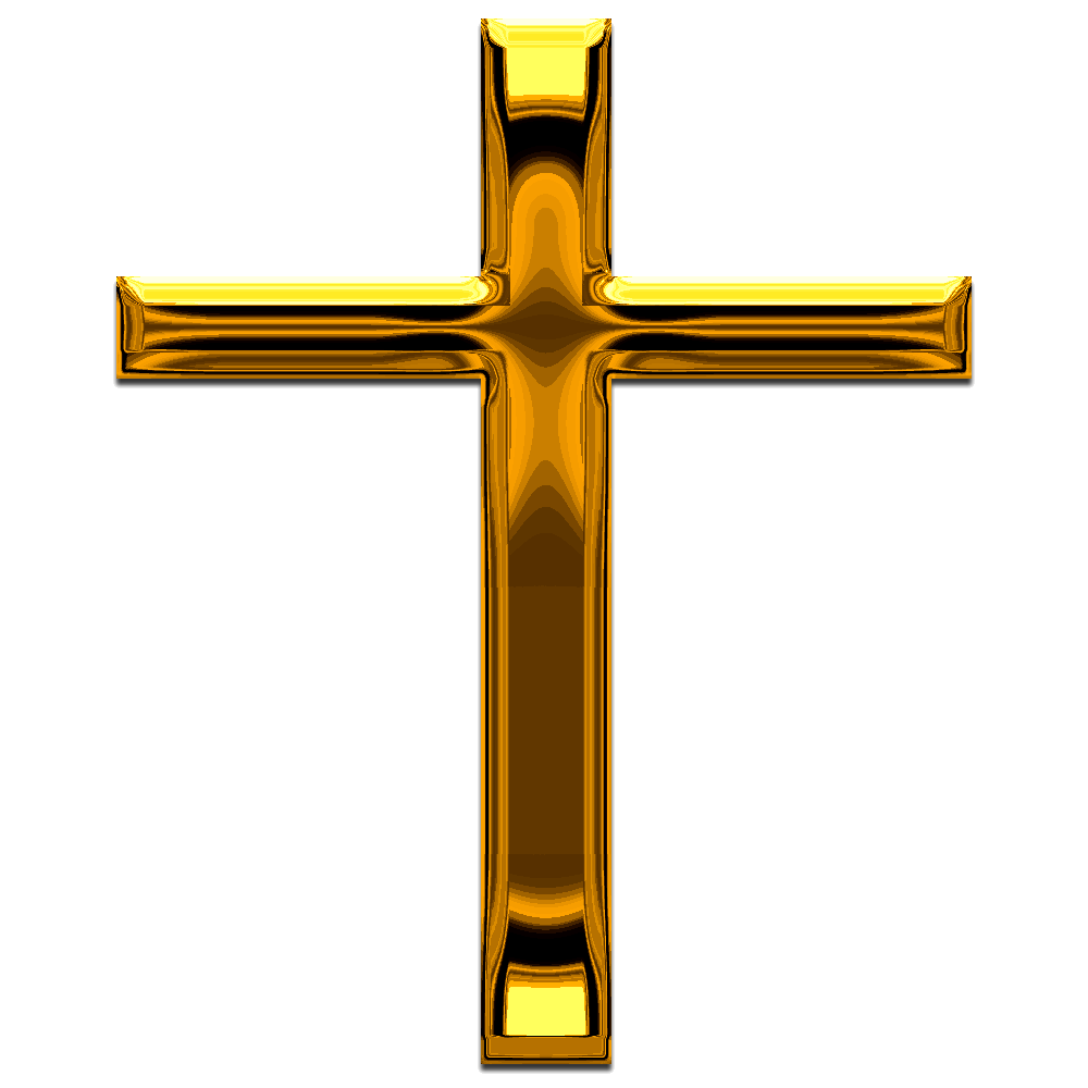 Крест. Христианский крест. Крестик золотой. Крестик на белом фоне.