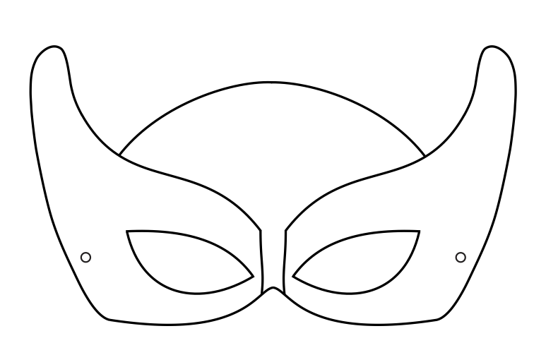 cut out superhero masks - Clip Art Library