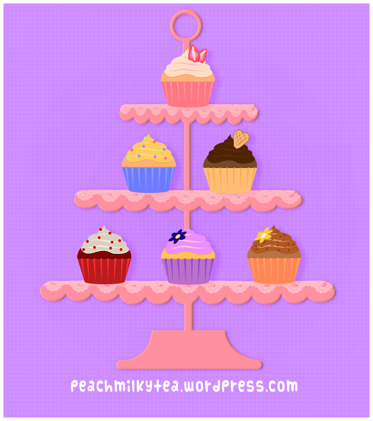 Cupcake stand clipart 