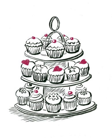 Clipart cake stand 