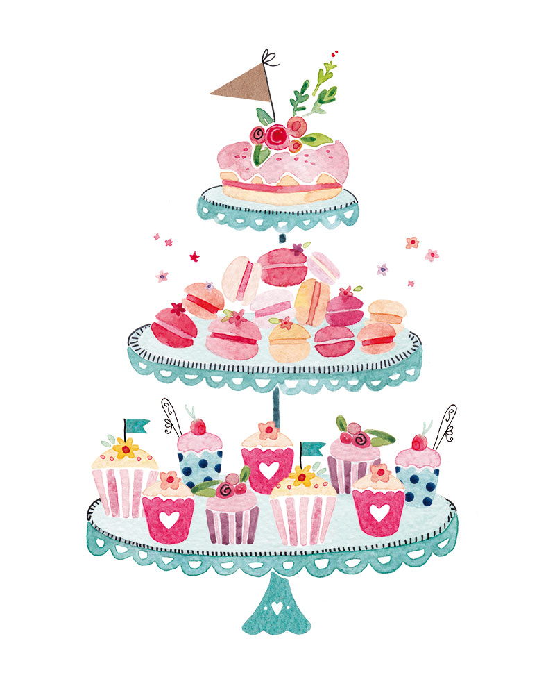 clip art cake stand - Clip Art Library