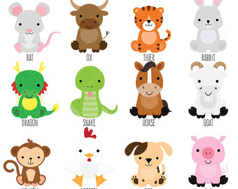 chinese zodiac clipart free