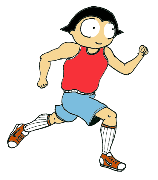 child running animated gif