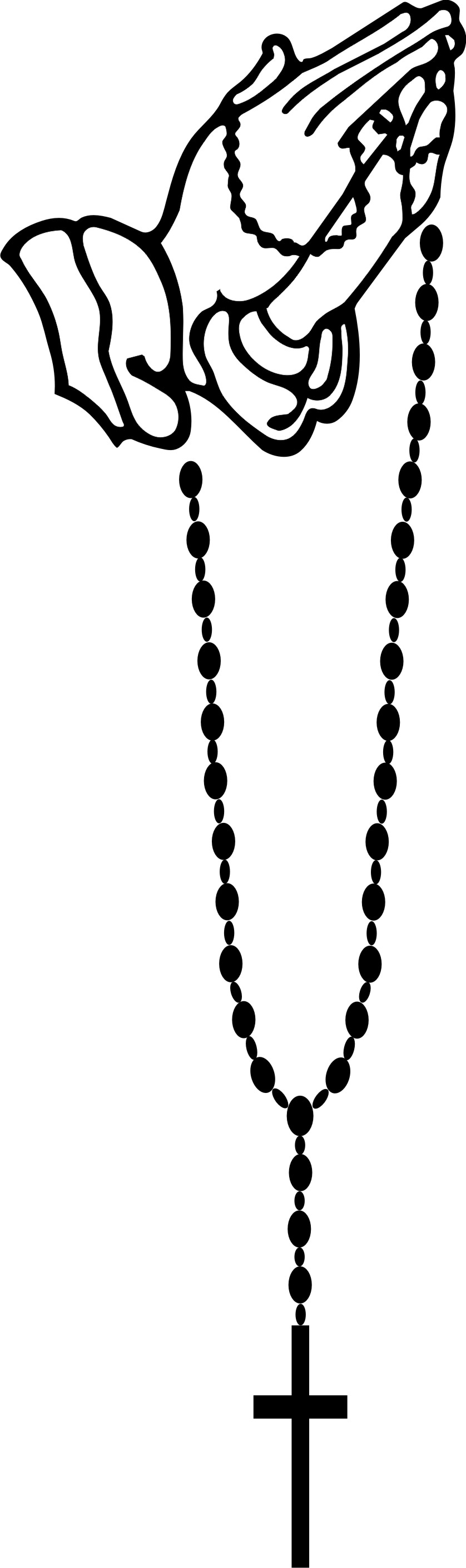 Catholic rosary beads clipart 