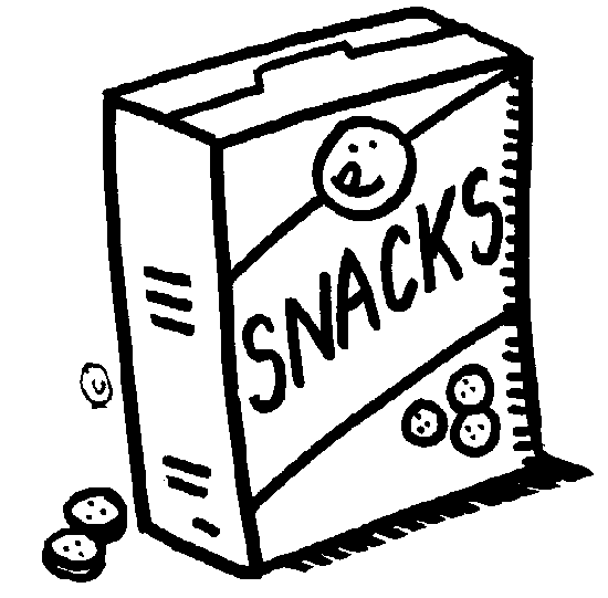 Food box clipart black and white 