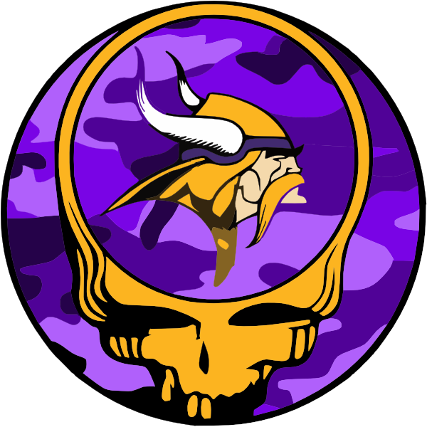 Grateful Dead Logo Purple Camo Yellow Skull Clip Art at Clker 