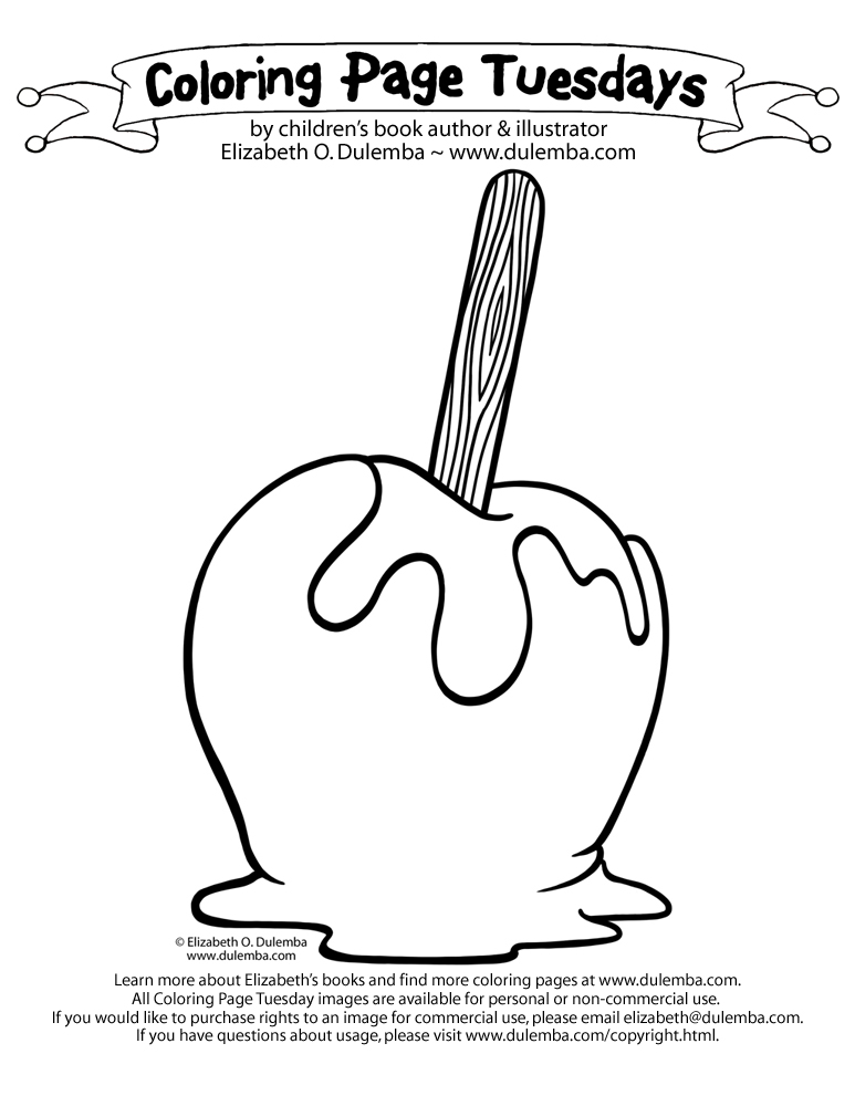 Gambar Cute Carmel Apple Clipart Clip Art Library Candy Coloring Pages ...