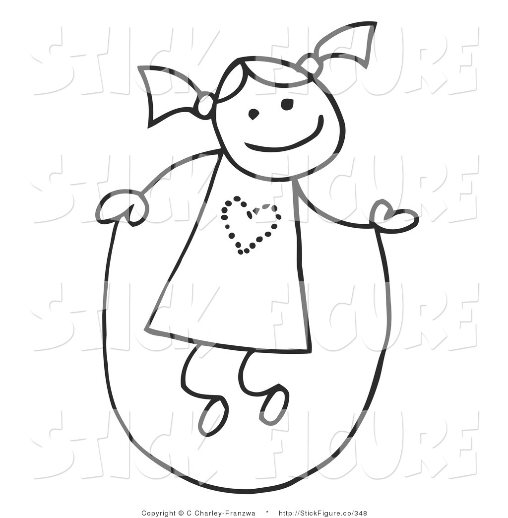 Jump clipart black and white 
