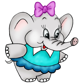 Valentine Elephant Cliparts