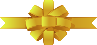 Gold Bow Clipart 