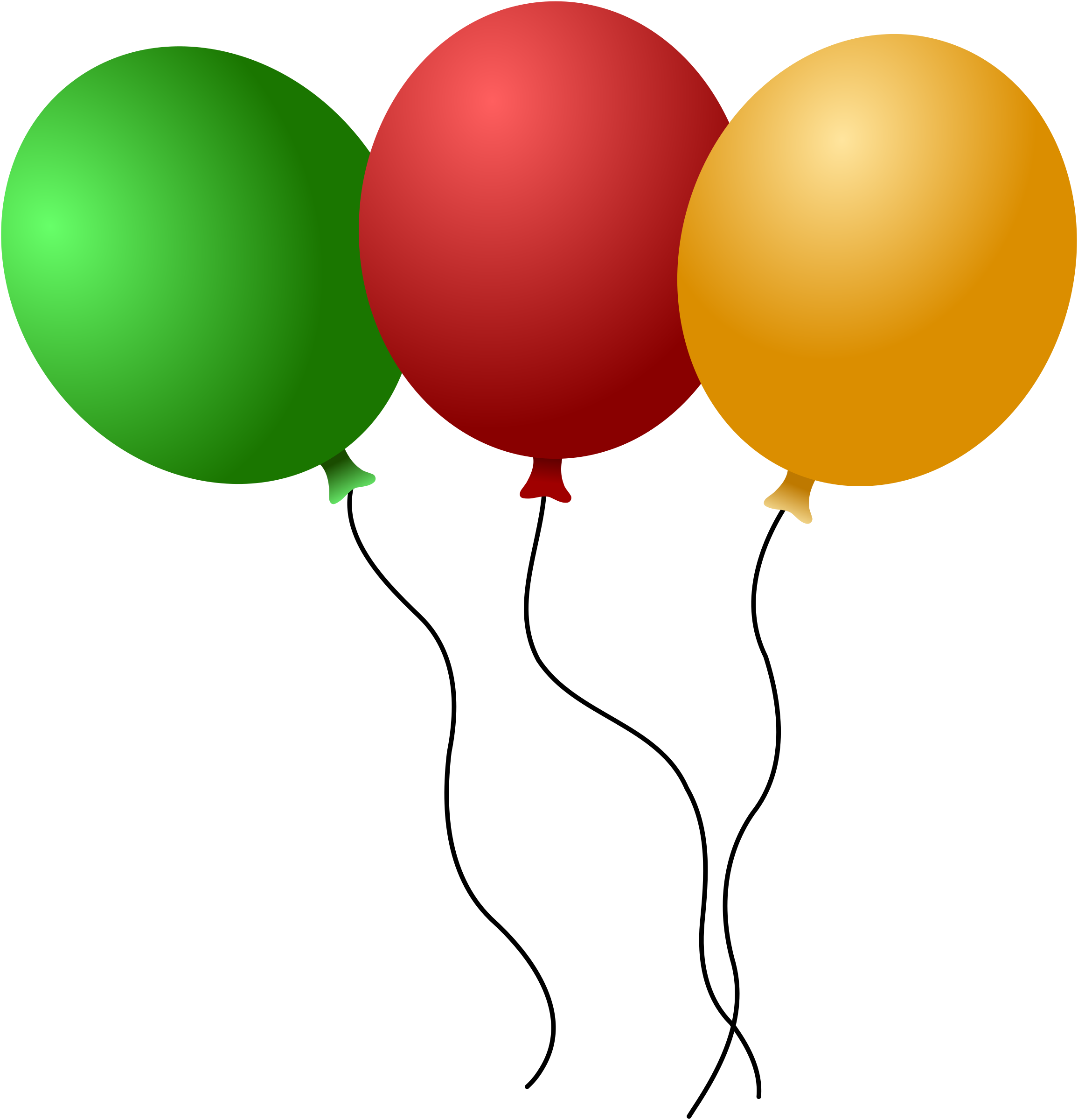 Три воздушных шарика