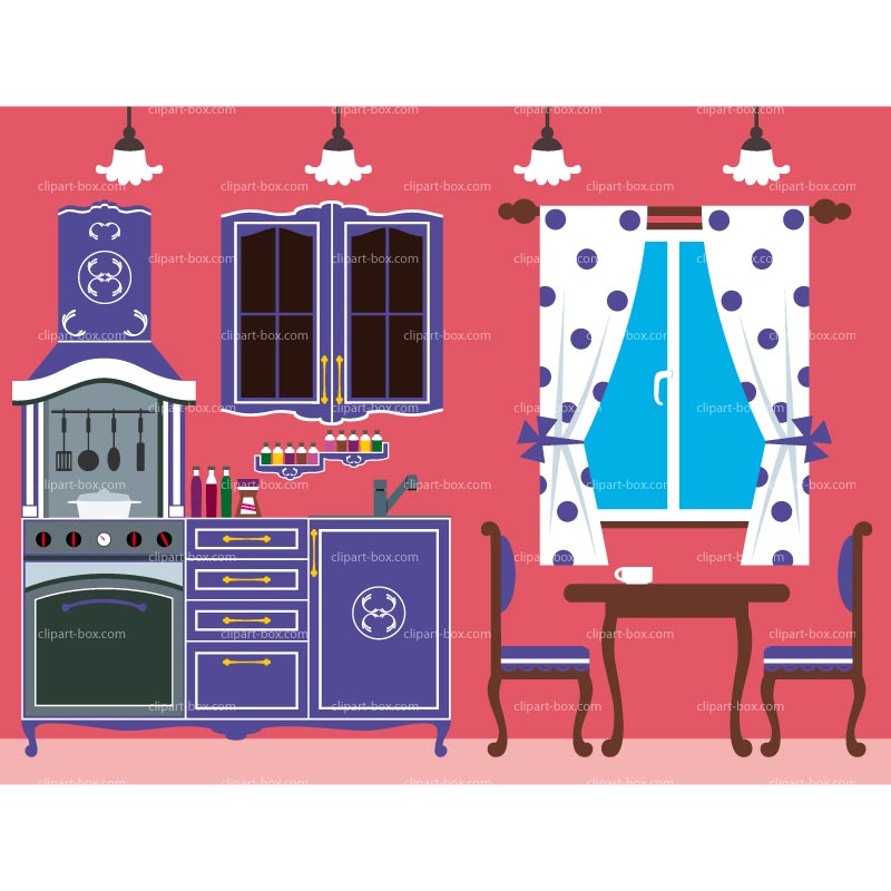 CLIPART OLD KITCHEN 