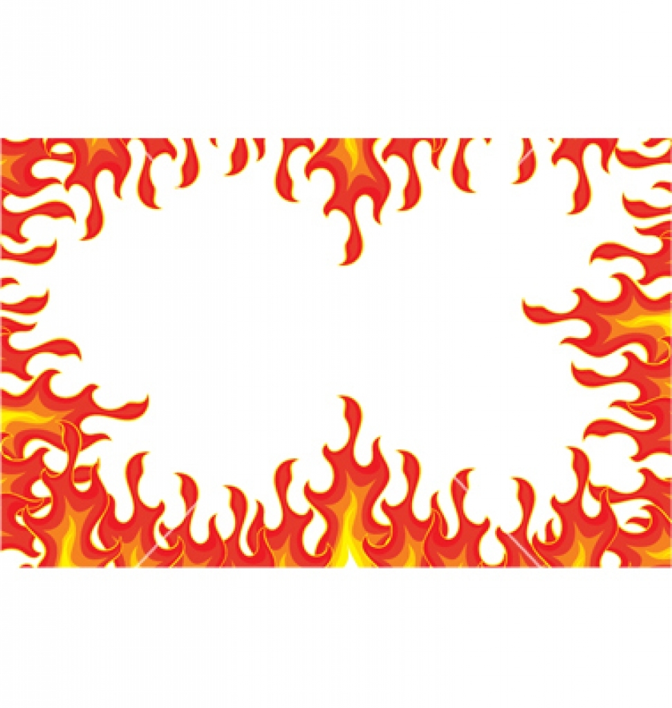 draw fire as a border - Clip Art Library