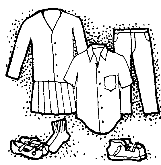 Clothes Clip Art Black And White 