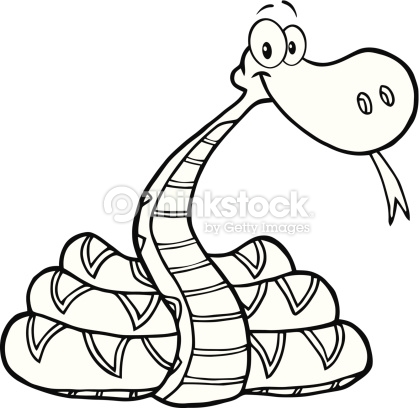 Clipart of snake black and white 