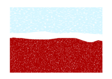 Snow Capped Mountain And The Sun clip art vector, free vector 