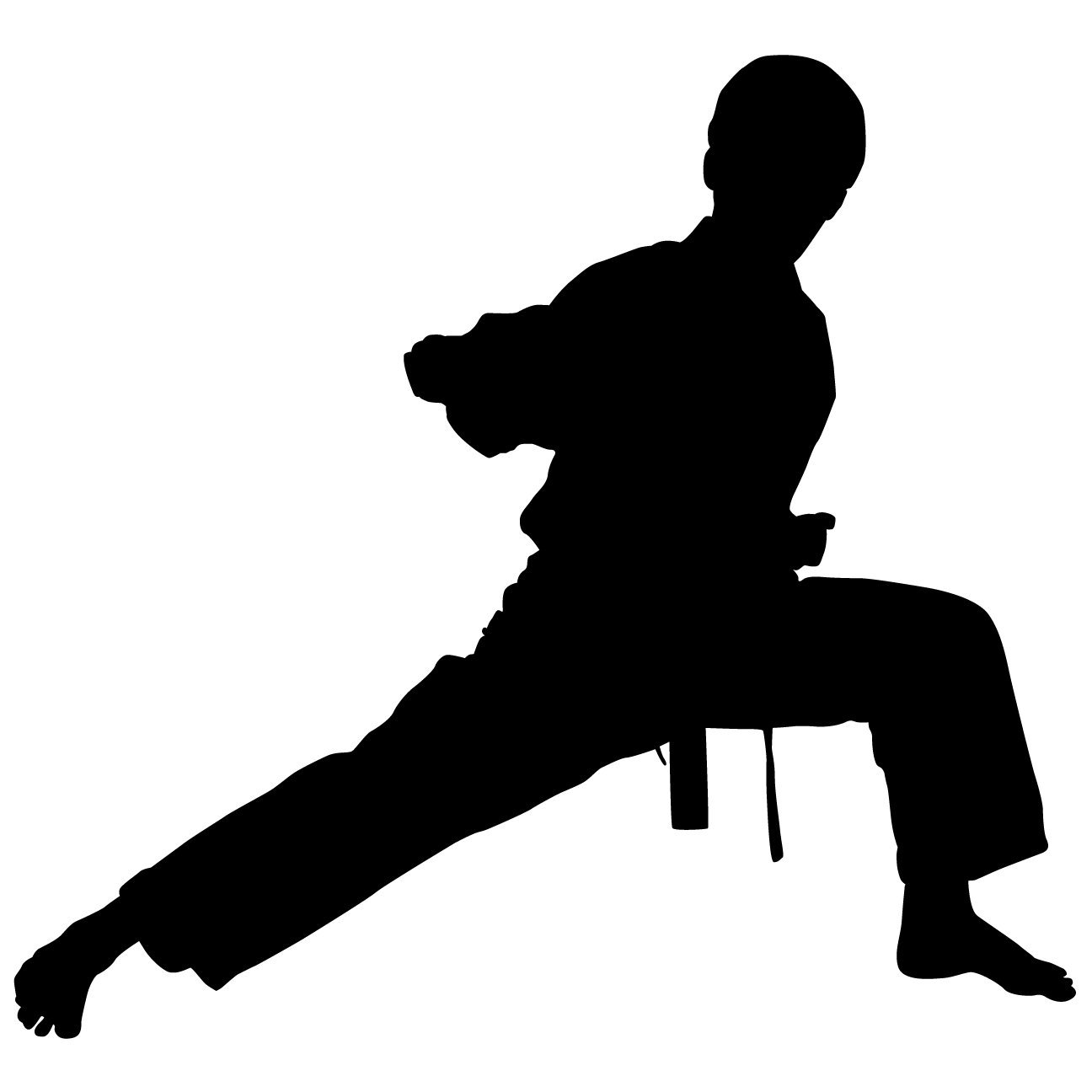 karate silhouette free - Clip Art Library