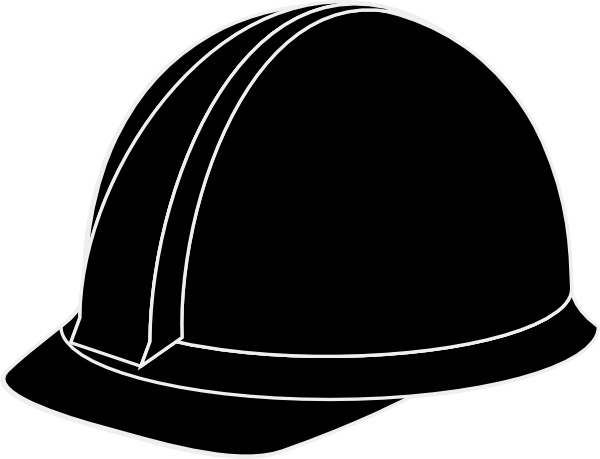 Construction hat clipart silhouette 
