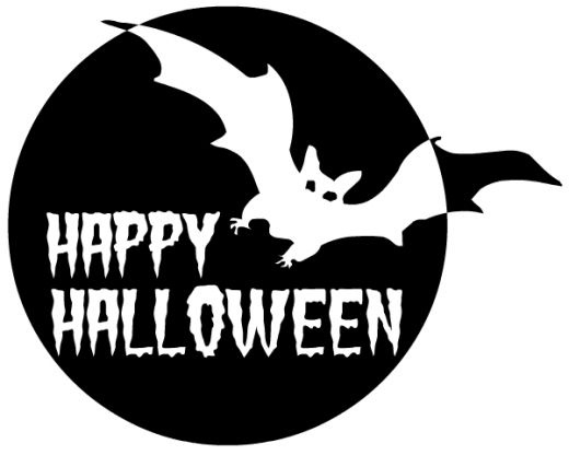 happy halloween clipart black and white - Clip Art Library