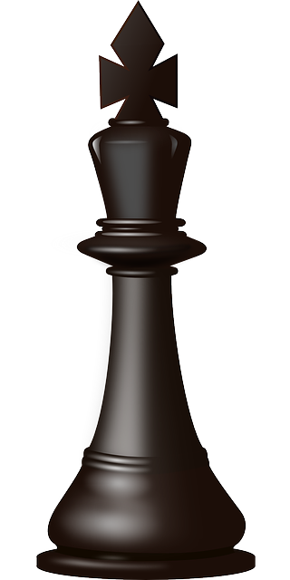 Free Black King Chess Piece Clip Art 