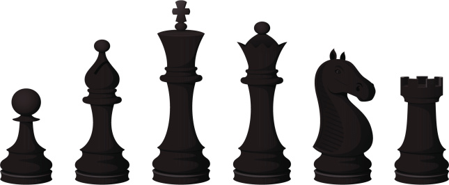 Chess king and queen clipart 