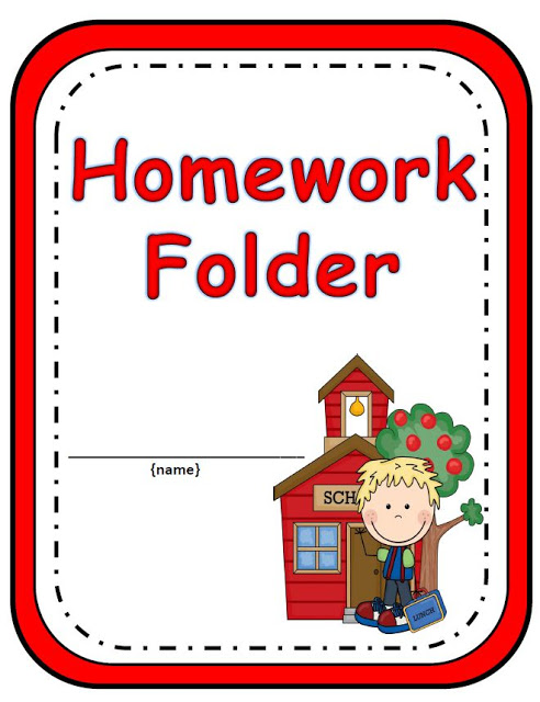 homework folder clip art
