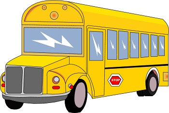 Transparent school bus clipart 