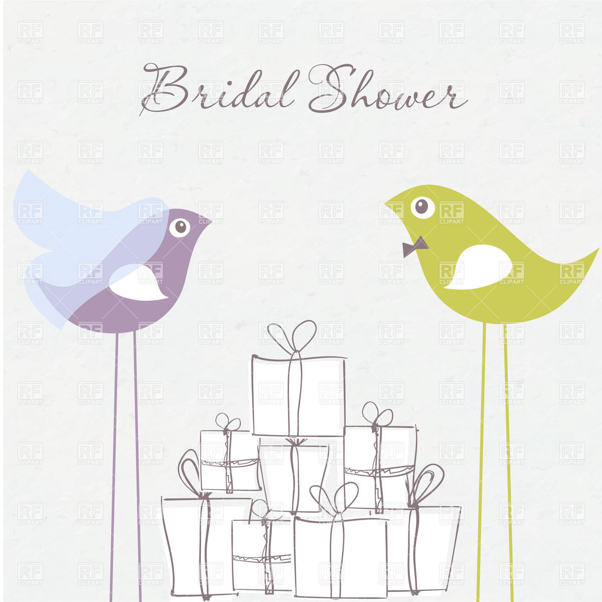 Bridal shower clipart image 
