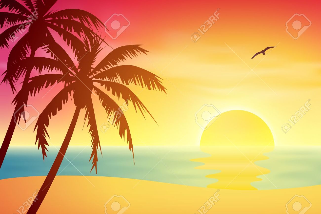 Free Tropical Sunset Cliparts, Download Free Tropical Sunset Cliparts ...