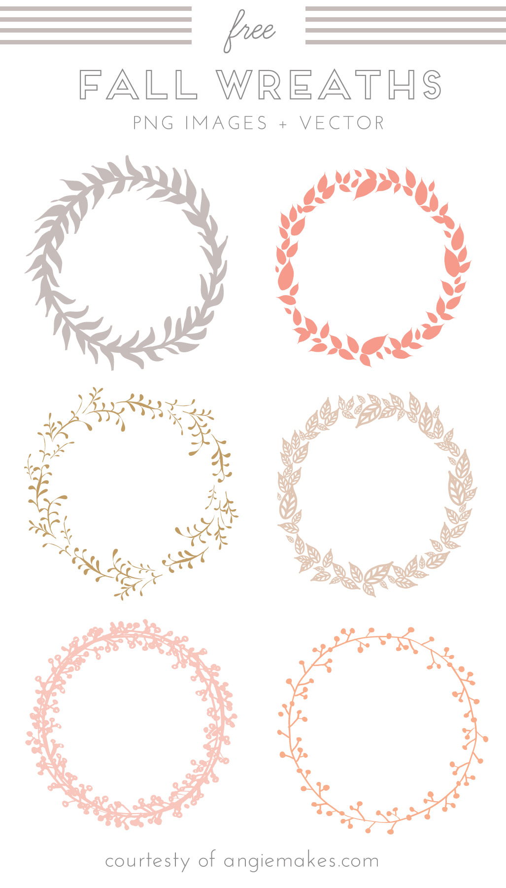 rose gold wreath clipart - Clip Art Library
