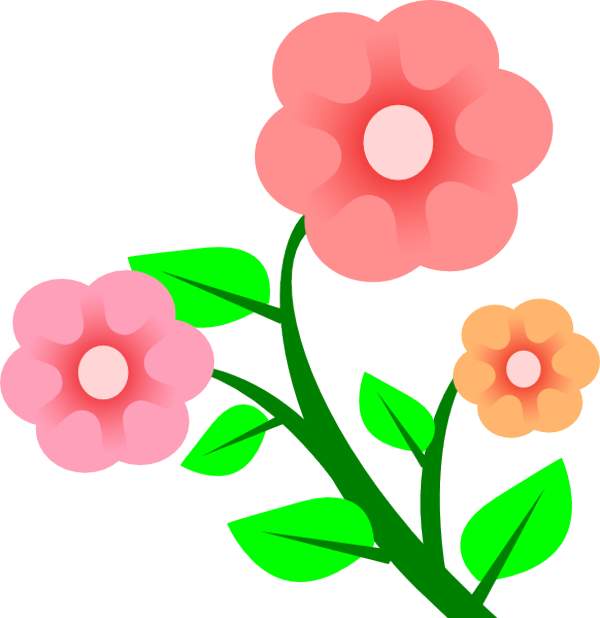 Flower clip art icons – ciij 