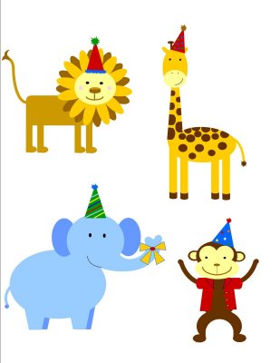 circus animals clip art - Clip Art Library