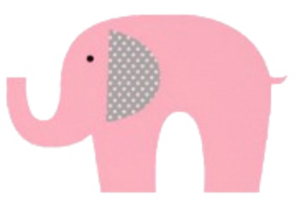 Pink Elephant Clipart 