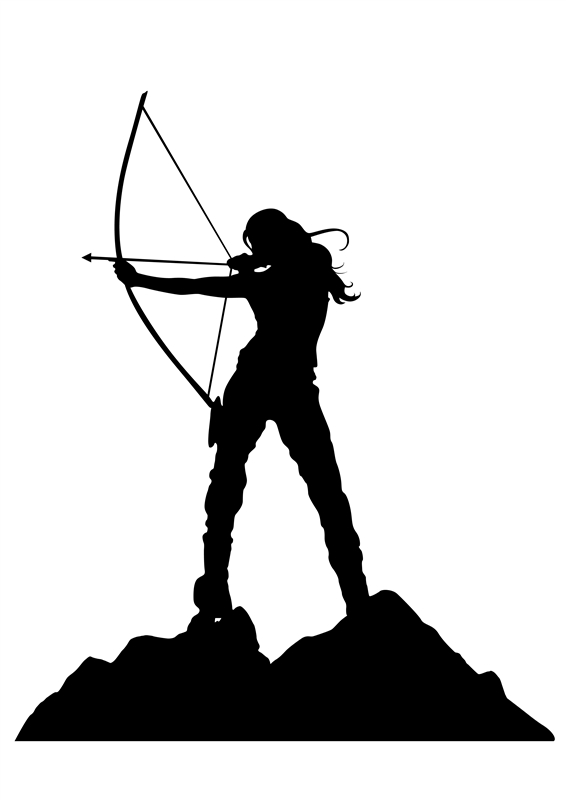 Archery arrow silhouette – ciij 