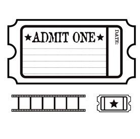 movie ticket coloring page