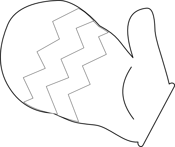Mitten Outline Cliparts
